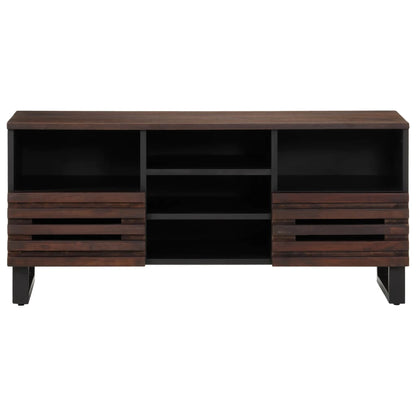 Mobile Porta TV Marrone 100x34x46 cm in Legno di Mango - homemem39