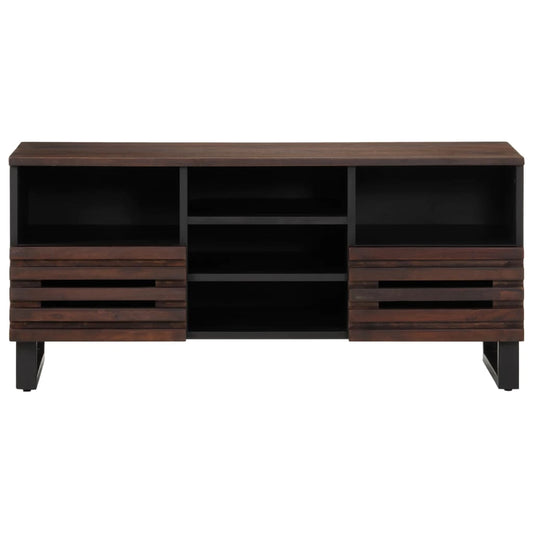 Mobile Porta TV Marrone 100x34x46 cm in Legno di Mango - homemem39