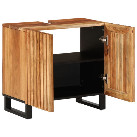 Mobile Lavabo da Bagno 62x34x58cm in Legno Massello di Acacia | homemem39