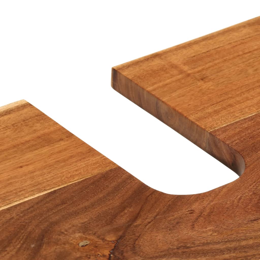 Mobile Lavabo da Bagno 62x34x58cm in Legno Massello di Acacia