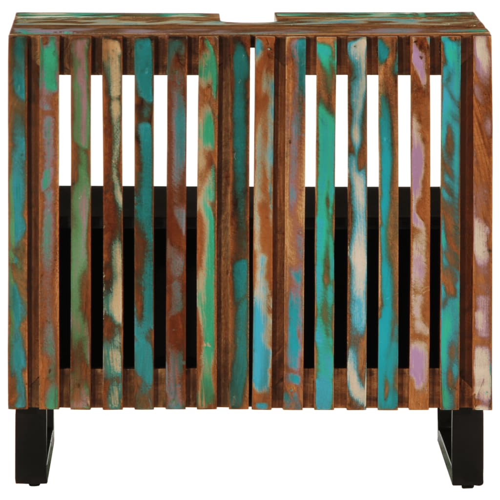 Mobile Lavabo da Bagno 62x34x58cm in Legno Massello di Acacia