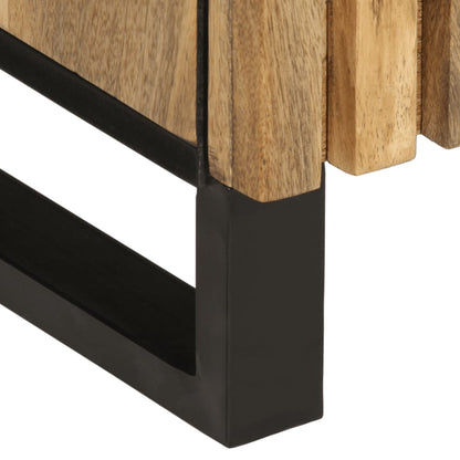 Credenza 38x34x160 cm in Legno Massello di Mango Grezzo | homemem39