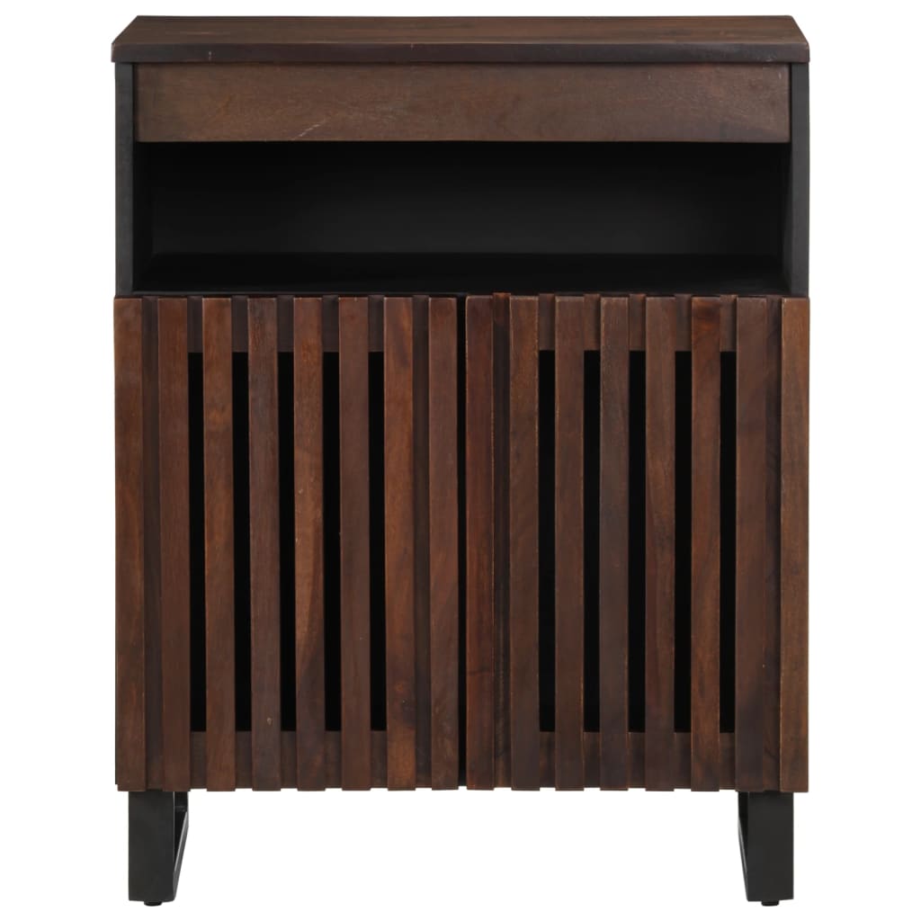 Credenza Marrone 60x34x75 cm in Legno Massello di Mango | homemem39
