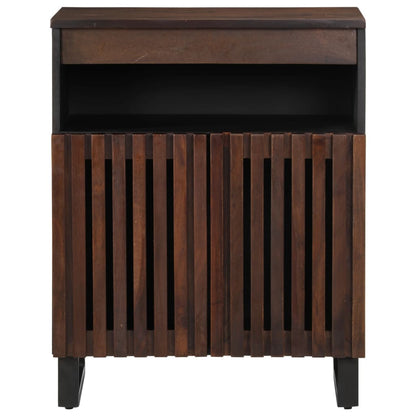 Credenza Marrone 60x34x75 cm in Legno Massello di Mango | homemem39