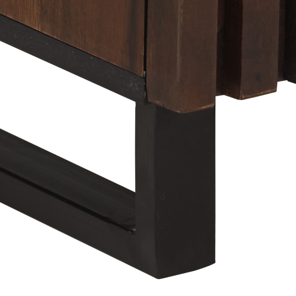 Credenza Marrone 60x34x75 cm in Legno Massello di Mango | homemem39