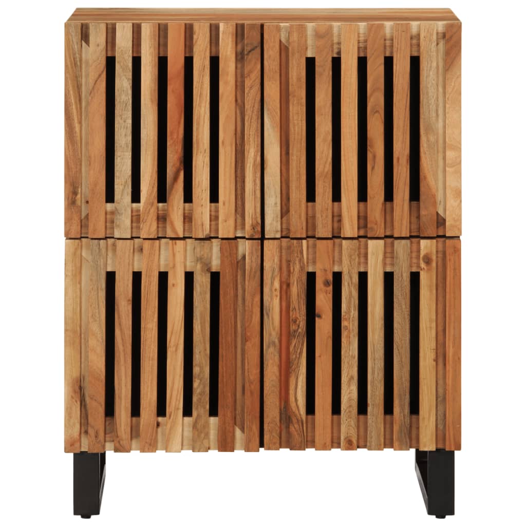 Credenza 60x34x75 cm in Legno Massello di Acacia | homemem39