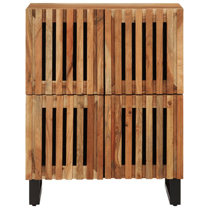Credenza 60x34x75 cm in Legno Massello di Acacia | homemem39