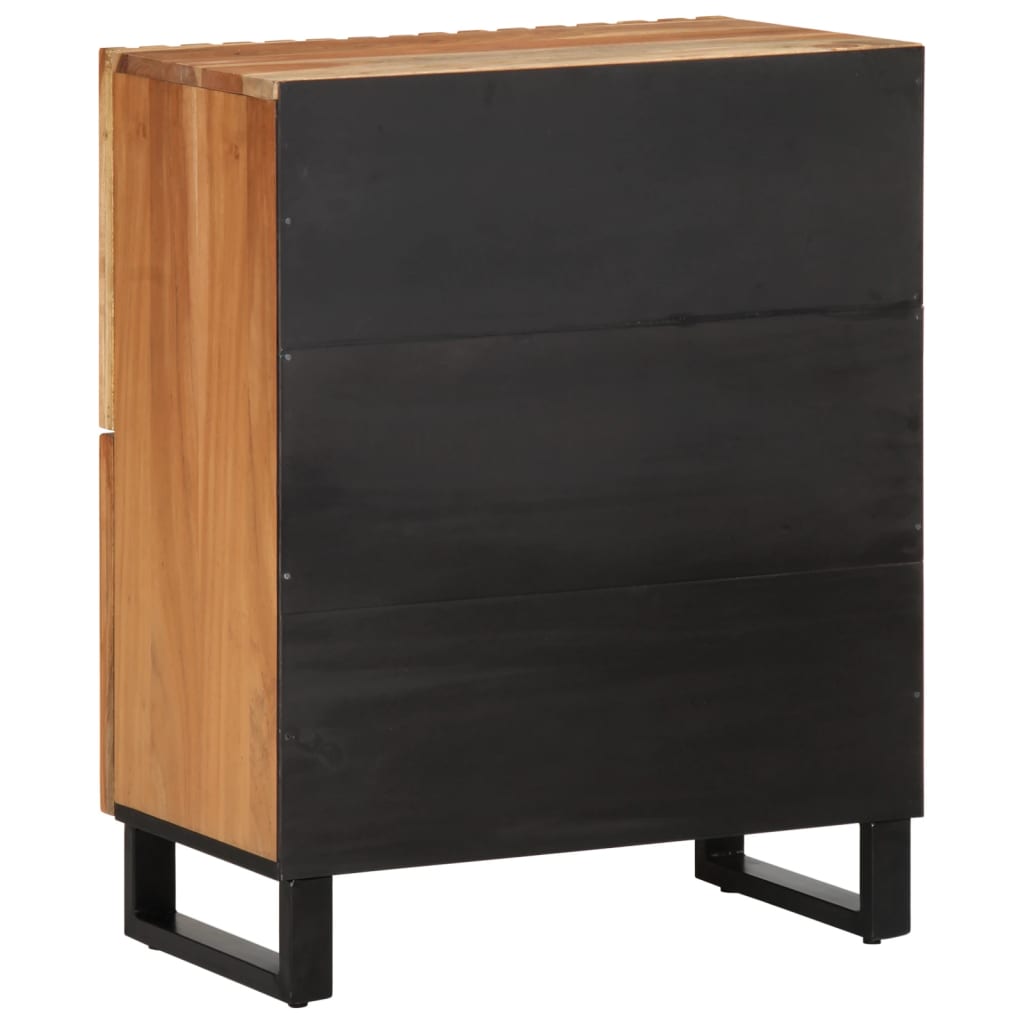 Credenza 60x34x75 cm in Legno Massello di Acacia | homemem39