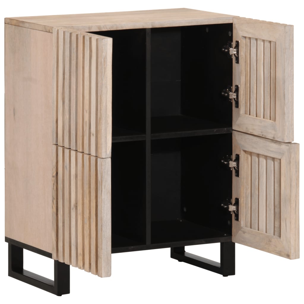 Credenza 60x34x75 cm in Legno Massello di Mango