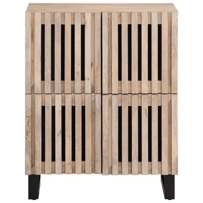 Credenza 60x34x75 cm in Legno Massello di Mango