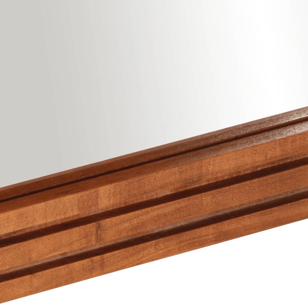 Specchio da Bagno 50x70 cm in Legno Massello di Acacia e Vetro | homemem39
