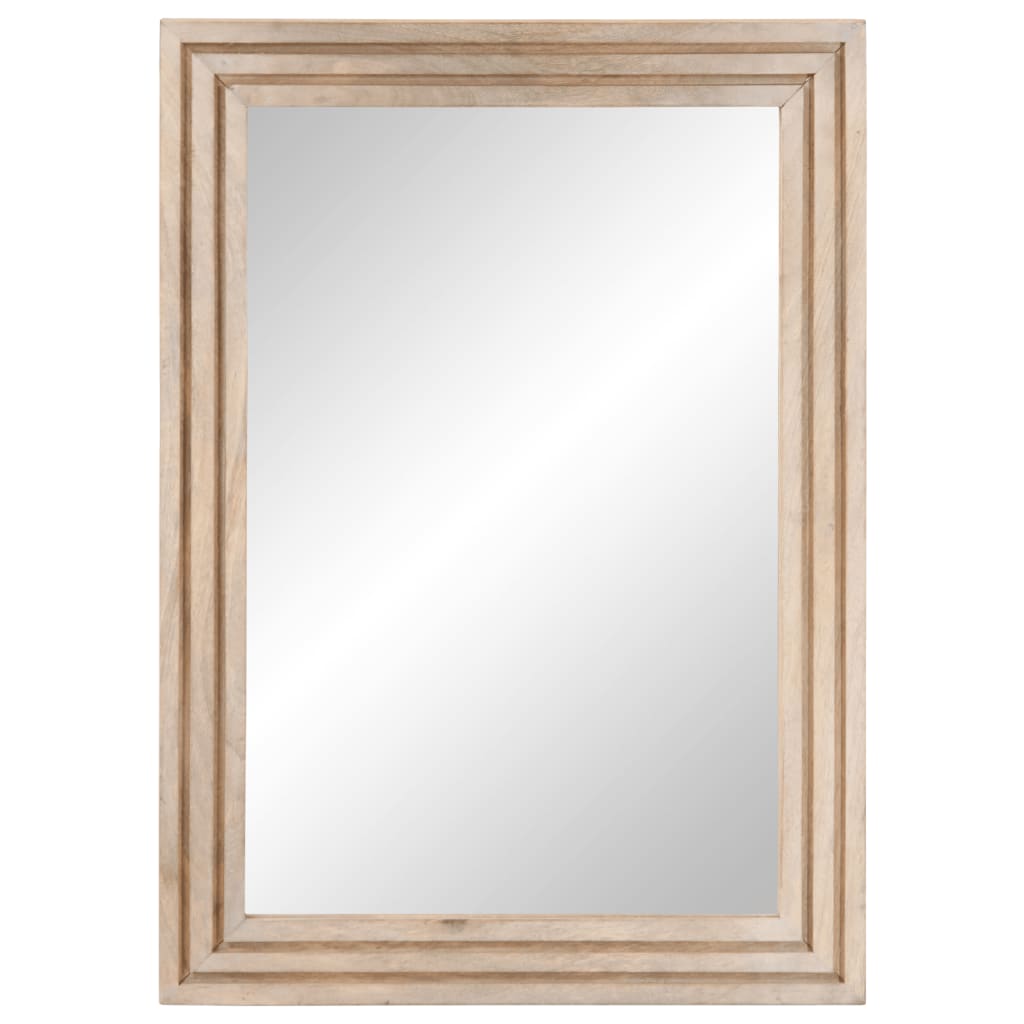 Specchio da Bagno 50x70 cm in Legno Massello di Mango e Vetro | homemem39