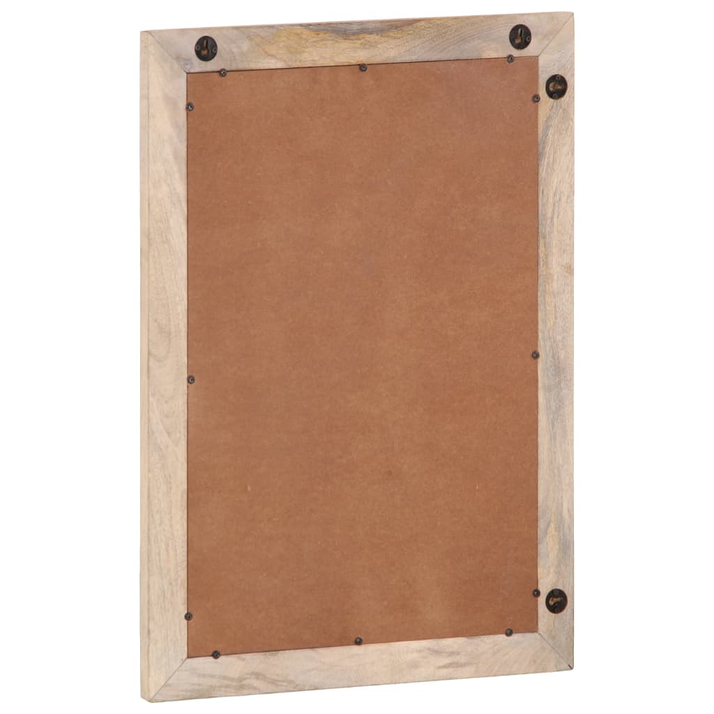 Specchio da Bagno 50x70 cm in Legno Massello di Mango e Vetro | homemem39