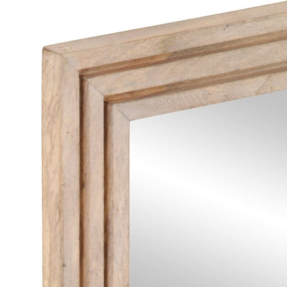 Specchio da Bagno 50x70 cm in Legno Massello di Mango e Vetro | homemem39