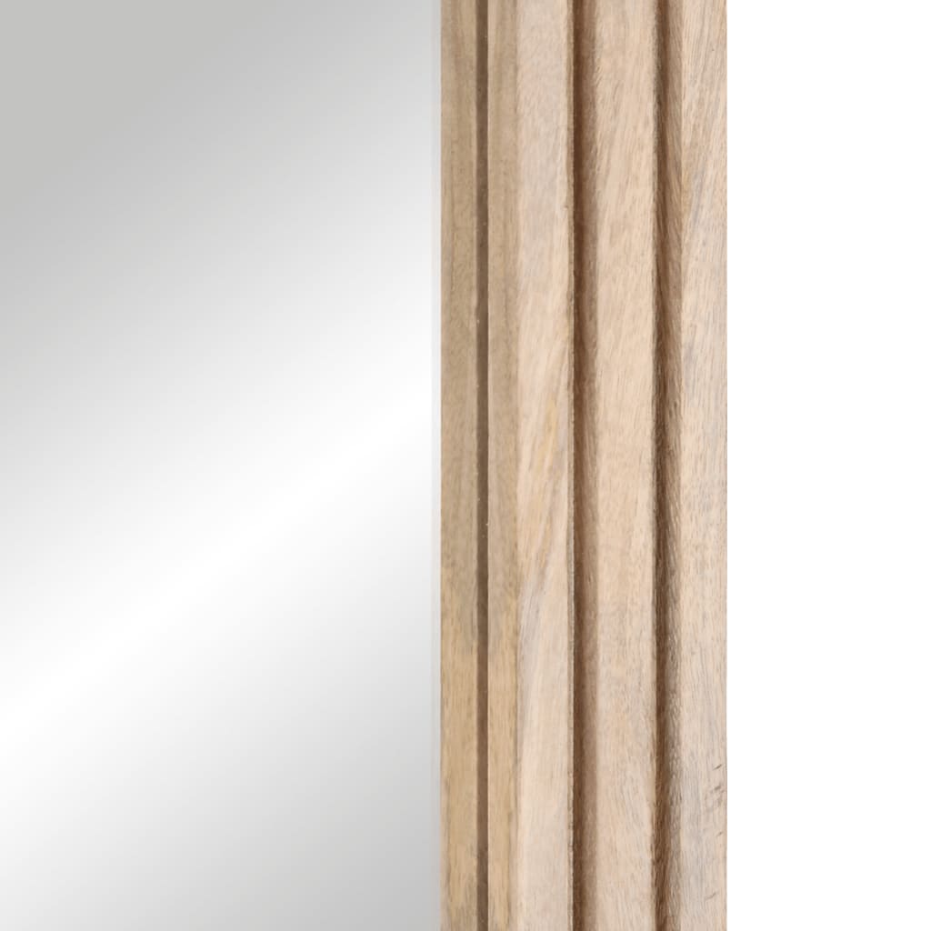 Specchio da Bagno 50x70 cm in Legno Massello di Mango e Vetro | homemem39