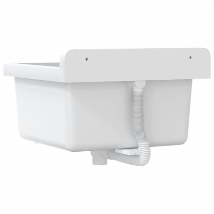 Lavabo a Parete Bianco 40x40x24 cm in Resina