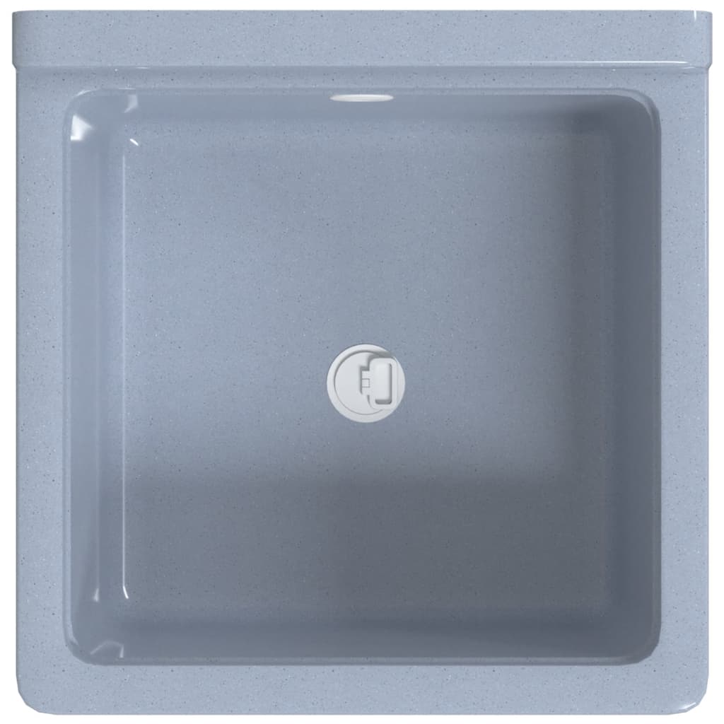 Lavabo a Parete Grigio 40x40x24 cm in Resina - homemem39
