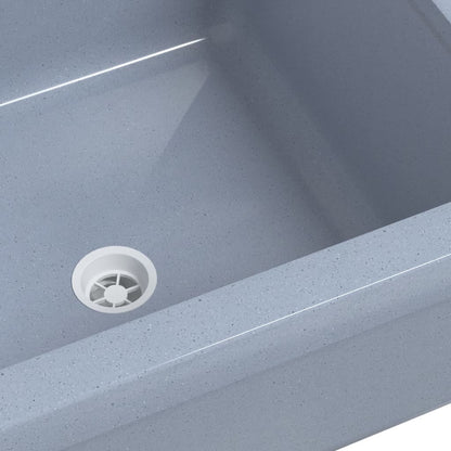 Lavabo a Parete Grigio 40x40x24 cm in Resina | homemem39