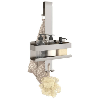 Mensola da Doccia Pensile in Acciaio Inox 304 Spazzolato - homemem39