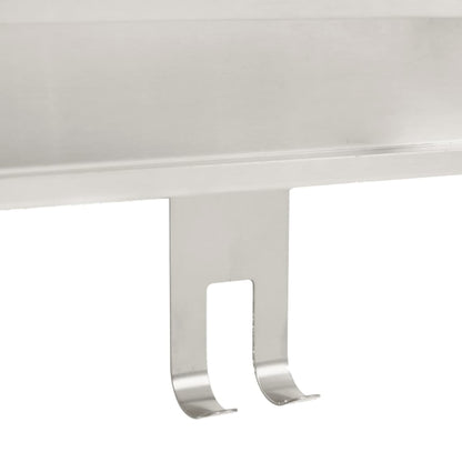 Mensola da Doccia Pensile in Acciaio Inox 304 Spazzolato - homemem39