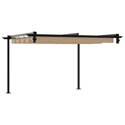Gazebo 300 x 300 x 200 cm Tortora Poliestere