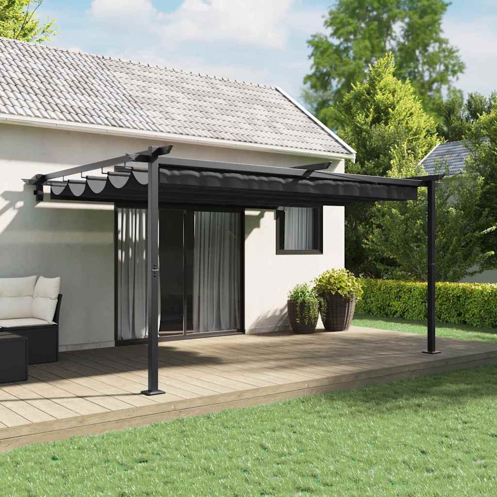 Gazebo Antracite 400 x 300 x 200 cm Poliestere | homemem39