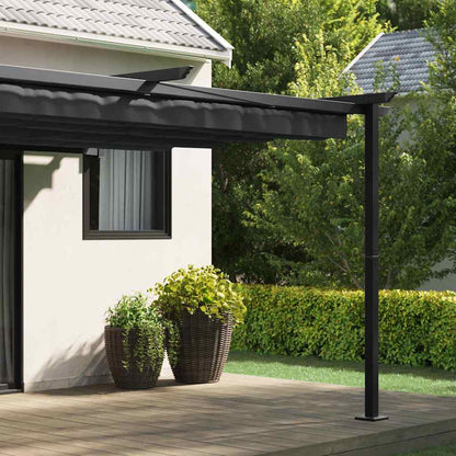 Gazebo Antracite 400 x 300 x 200 cm Poliestere | homemem39