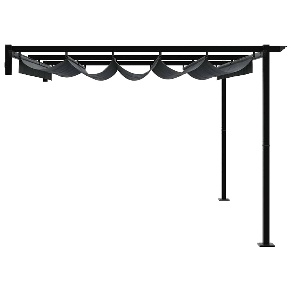 Gazebo 400 x 300 x 200 cm Antracite Poliestere