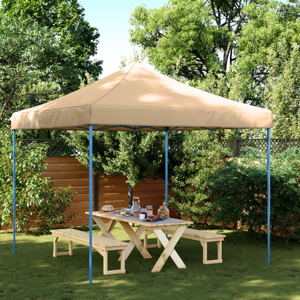 Tenda da Festa Pieghevole Pop-Up Beige 292x292x315 cm - homemem39