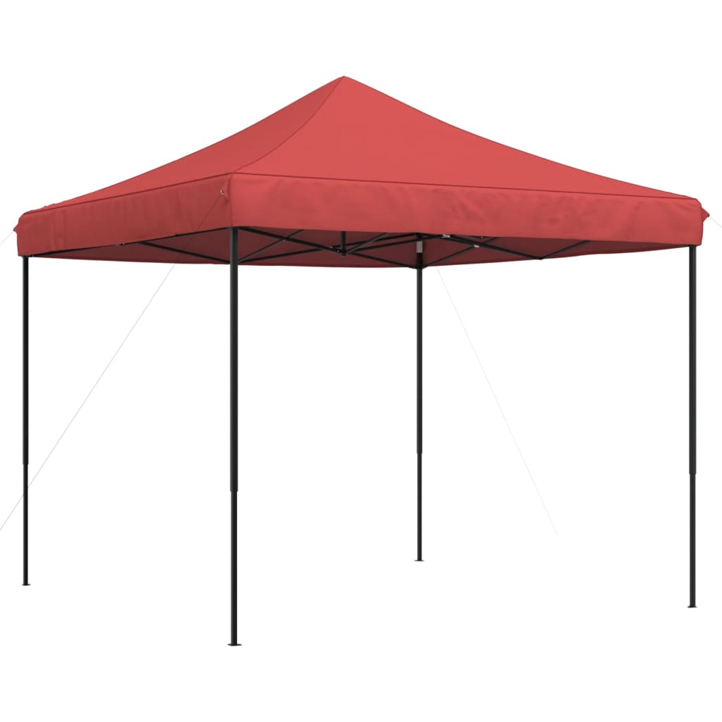 Tenda da Festa Pieghevole Pop-Up Bordò 292x292x315 cm | homemem39