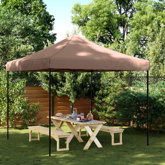 Tenda da Festa Pieghevole Pop-Up Marrone 292x292x315 cm - homemem39