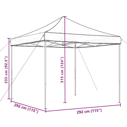 Tenda da Festa Pieghevole Pop-Up Terracotta 292x292x315 cm | homemem39