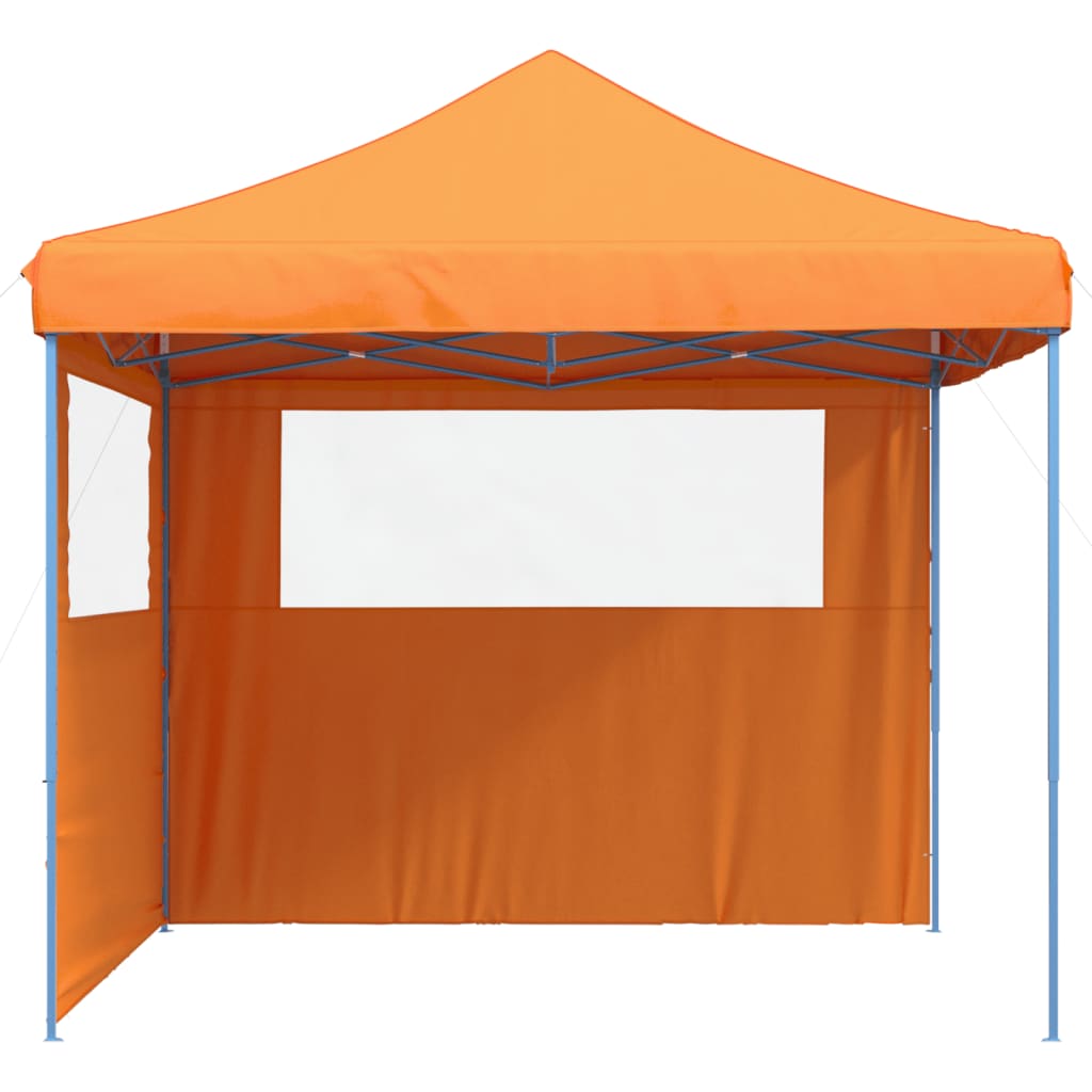 Tendone per Feste Pieghevole Pop-Up con 2 Pareti Arancione | homemem39