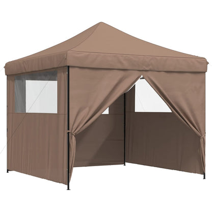 Tendone per Feste Pieghevole Pop-Up con 4 Pareti Marrone | homemem39