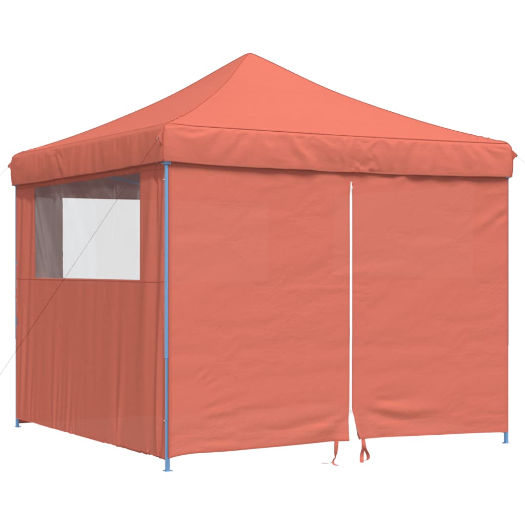Tendone per Feste Pieghevole Pop-Up con 4 Pareti Terracotta - homemem39