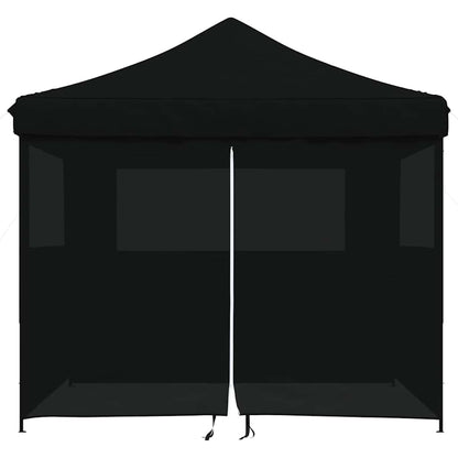 Tendone per Feste Pieghevole Pop-Up con 4 Pareti Nero