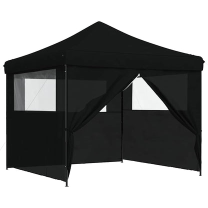 Tendone per Feste Pieghevole Pop-Up con 4 Pareti Nero | homemem39