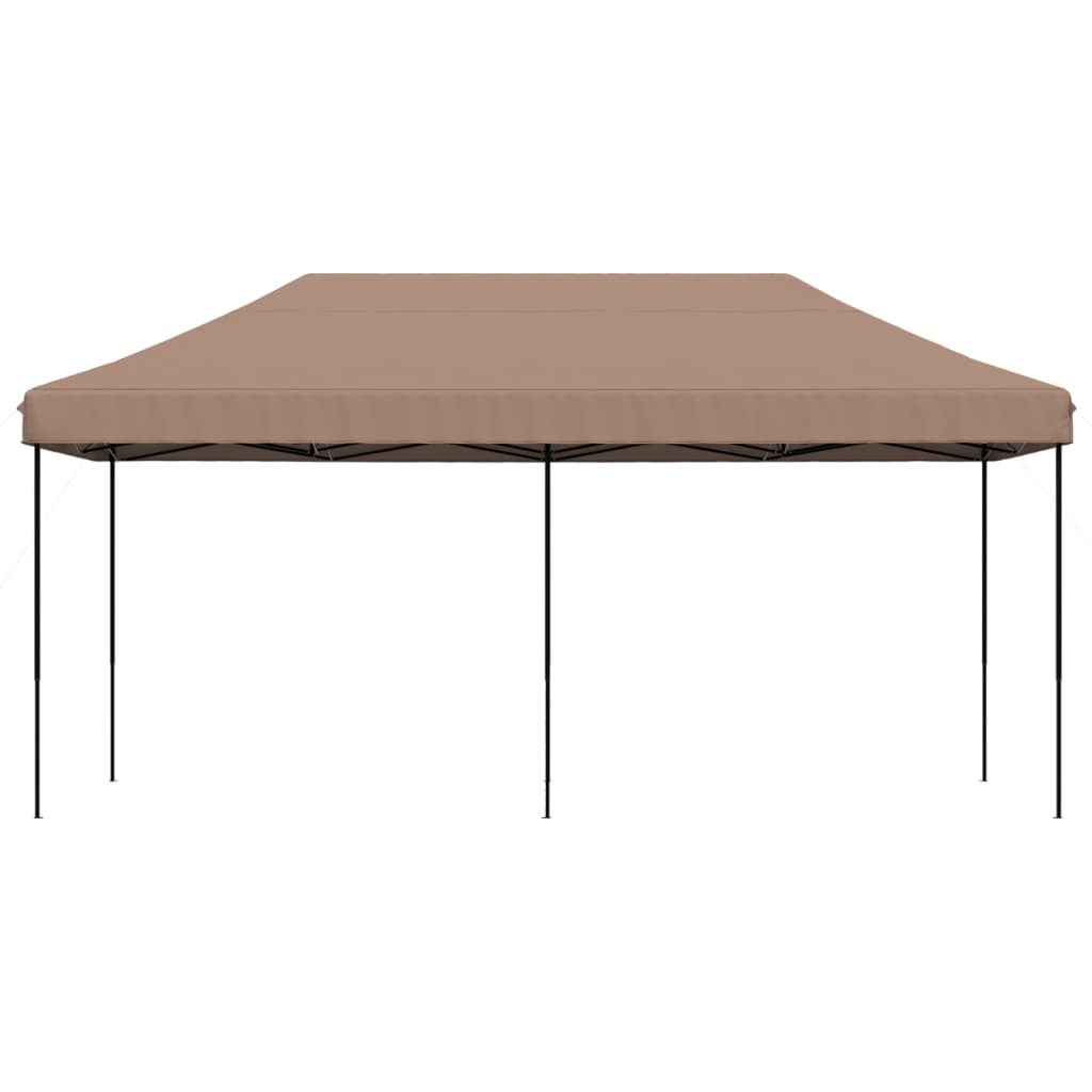 Tenda da Festa Pieghevole Pop-Up Tortora 580x292x315 cm | homemem39