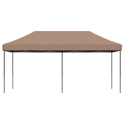 Tenda da Festa Pieghevole Pop-Up Tortora 580x292x315 cm | homemem39
