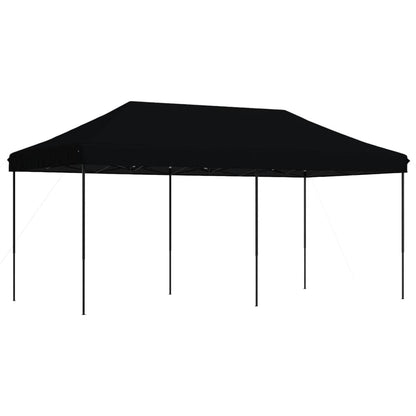 Tenda da Festa Pieghevole Pop-Up Nero 580x292x315 cm - homemem39
