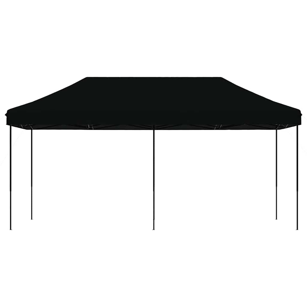 Tenda da Festa Pieghevole Pop-Up Nero 580x292x315 cm | homemem39