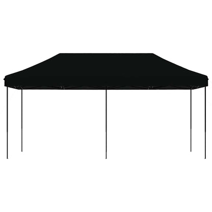 Tenda da Festa Pieghevole Pop-Up Nero 580x292x315 cm | homemem39