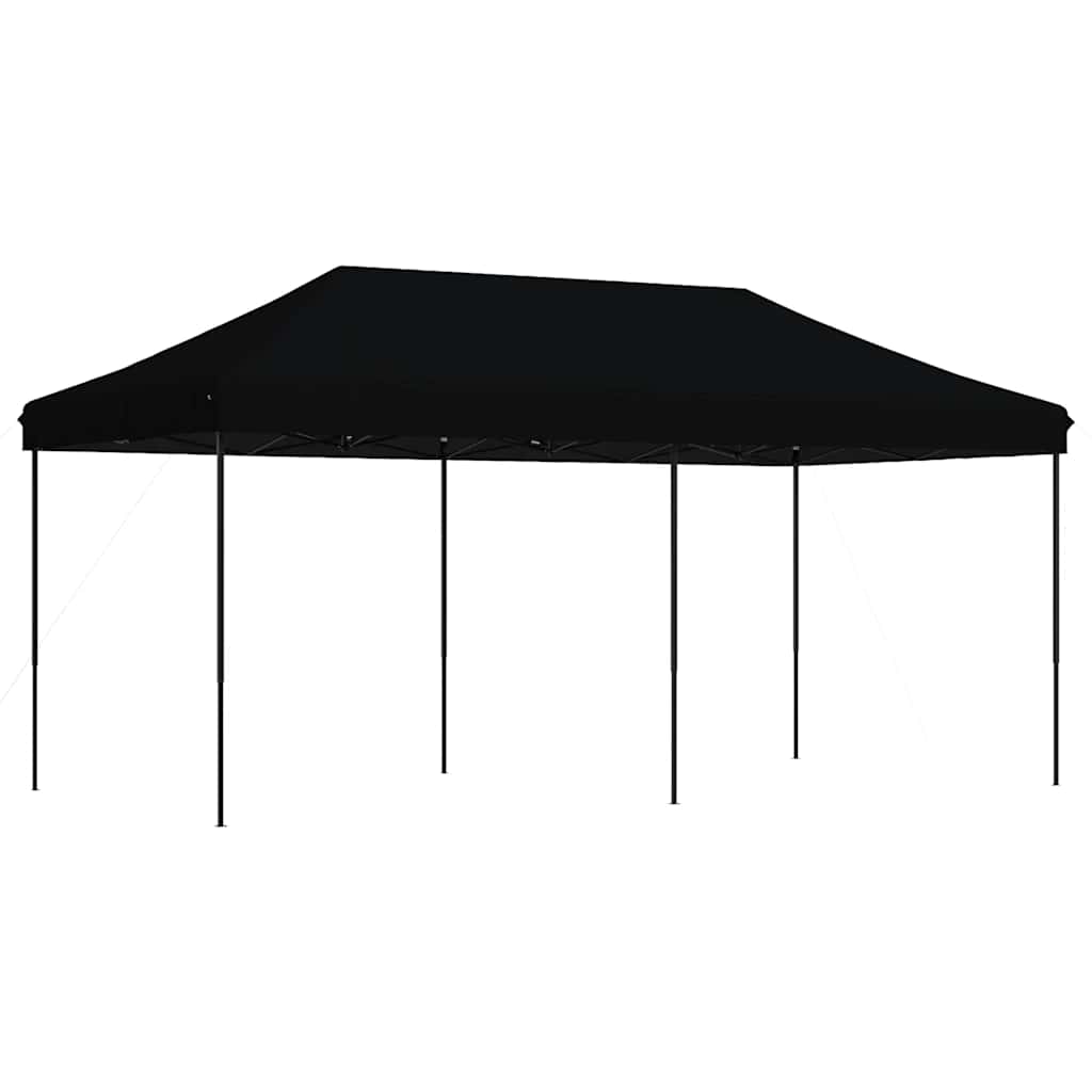 Tenda da Festa Pieghevole Pop-Up Nero 580x292x315 cm | homemem39