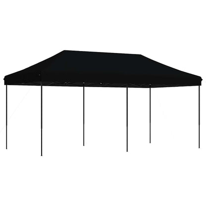 Tenda da Festa Pieghevole Pop-Up Nero 580x292x315 cm | homemem39
