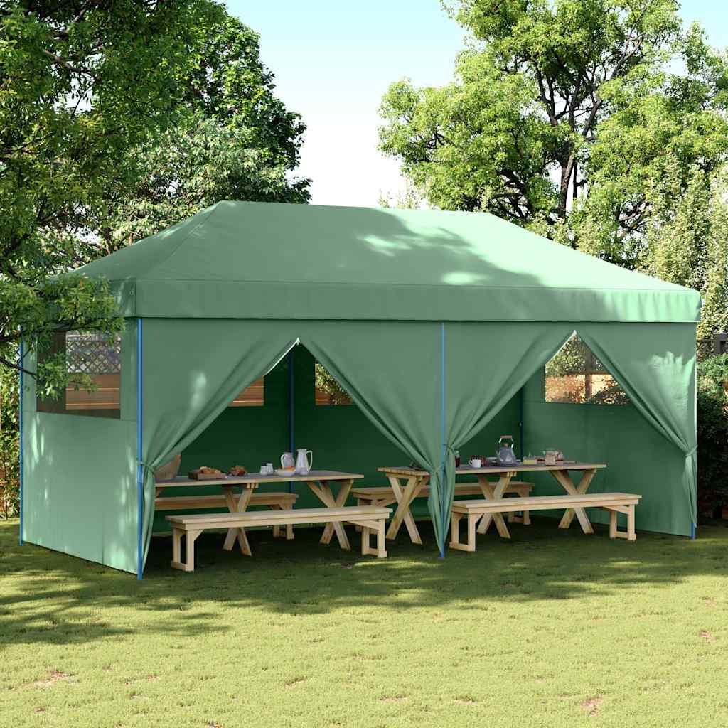 Tendone per Feste Pieghevole Pop-Up con 4 Pareti Verde | homemem39