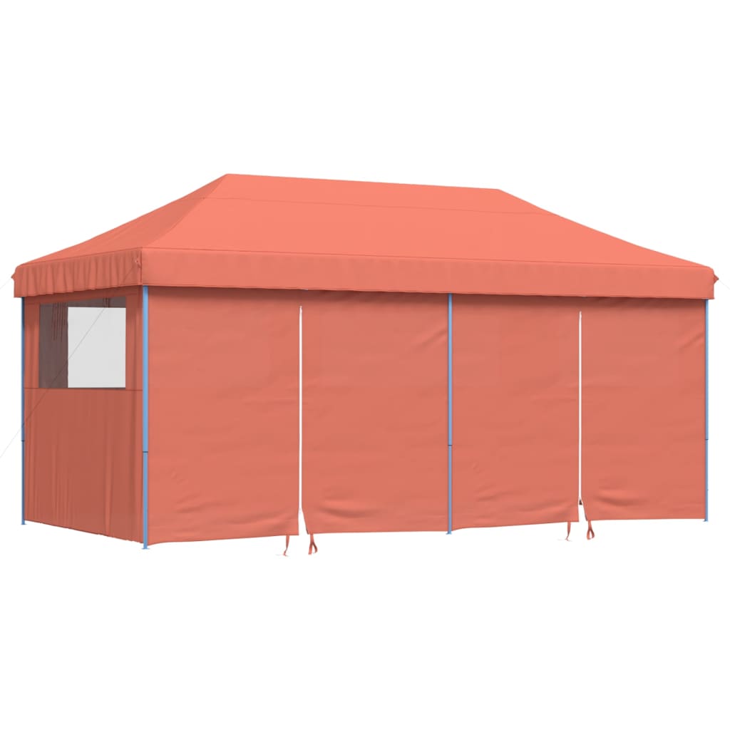Tendone per Feste Pieghevole Pop-Up con 4 Pareti Terracotta - homemem39