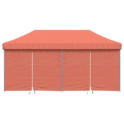 Tendone per Feste Pieghevole Pop-Up con 4 Pareti Terracotta - homemem39