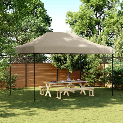 Tenda da Festa Pieghevole Pop-Up Tortora 292x292x315 cm - homemem39