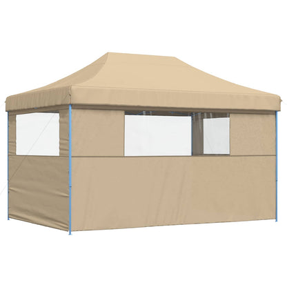 Tendone per Feste Pieghevole Pop-Up con 3 Pareti Beige | homemem39