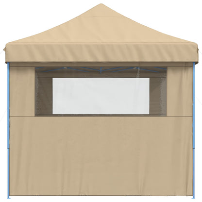 Tendone per Feste Pieghevole Pop-Up con 3 Pareti Beige | homemem39